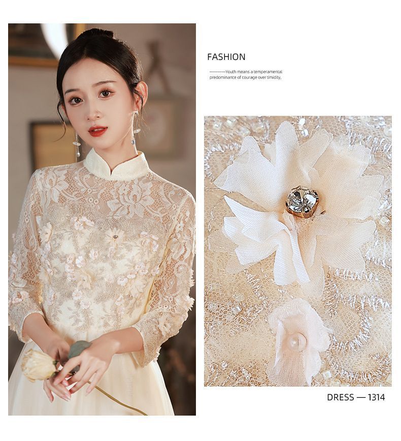 新品未使用 2022年 フォクシー ノースリーブワンピース 刺繡花柄 L