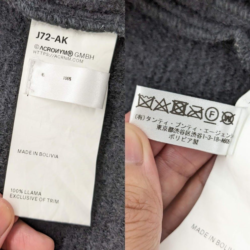 ACRONYM J72-AK black size S ジャケット カーディガン ACRONYM J72-AK black size S ジャケット カーディガン（ACRONYM