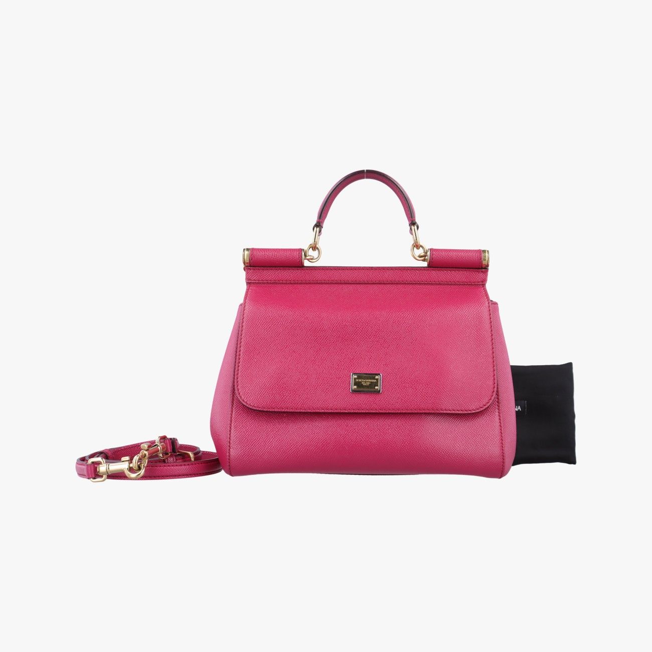 ドルチェ＆ガッバーナDolce - Gabbanaシシリーローズ レッドレザー40