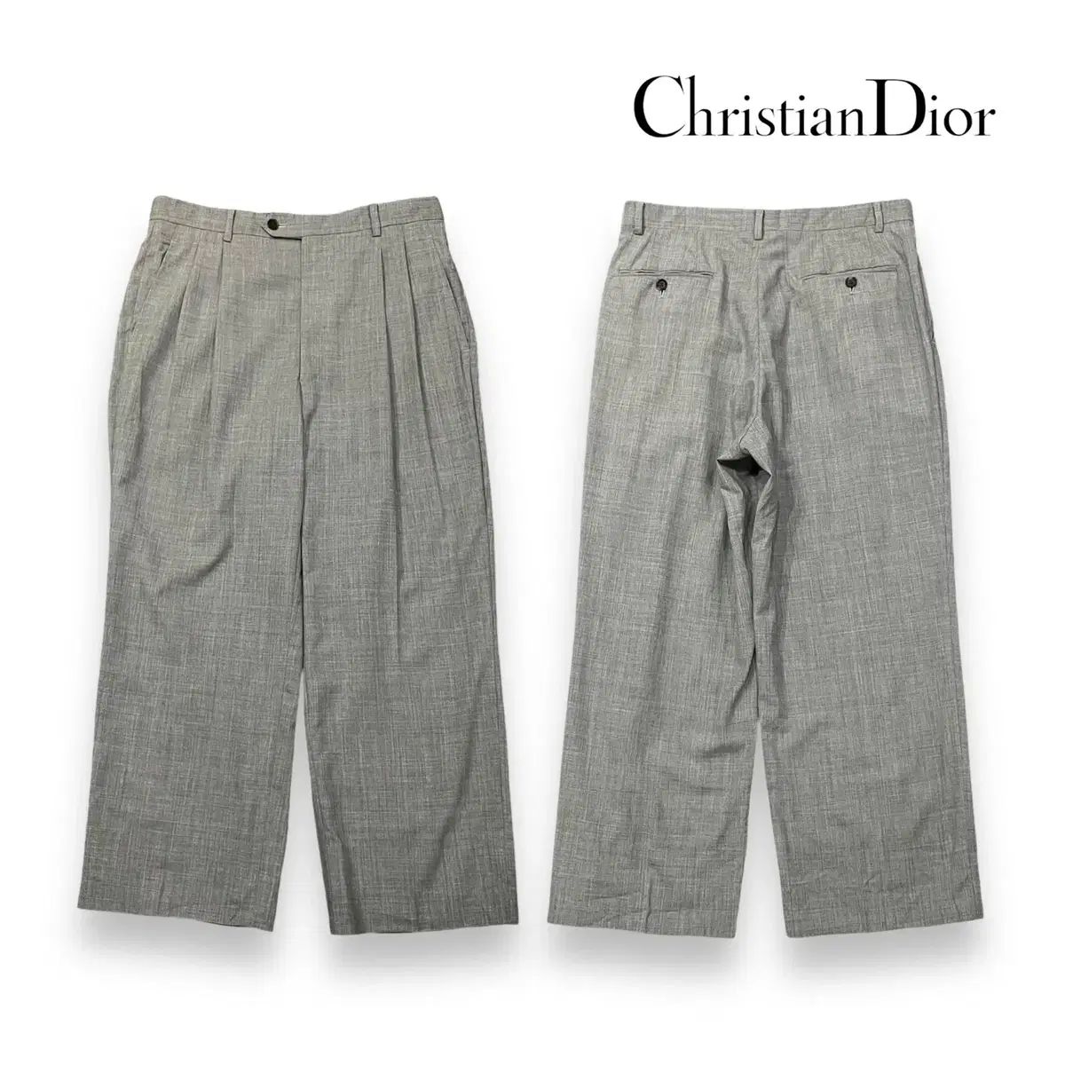 Christian(クリスチャン) DIOR(ディオール) ピンタック スラックス