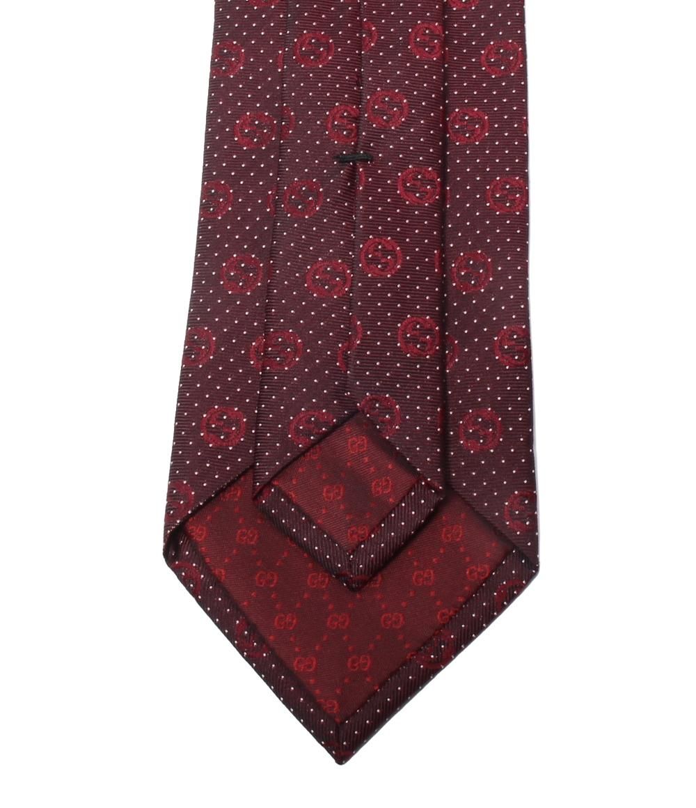 美品 グッチ ネクタイ シルク100％ ドット柄 メンズ GUCCI