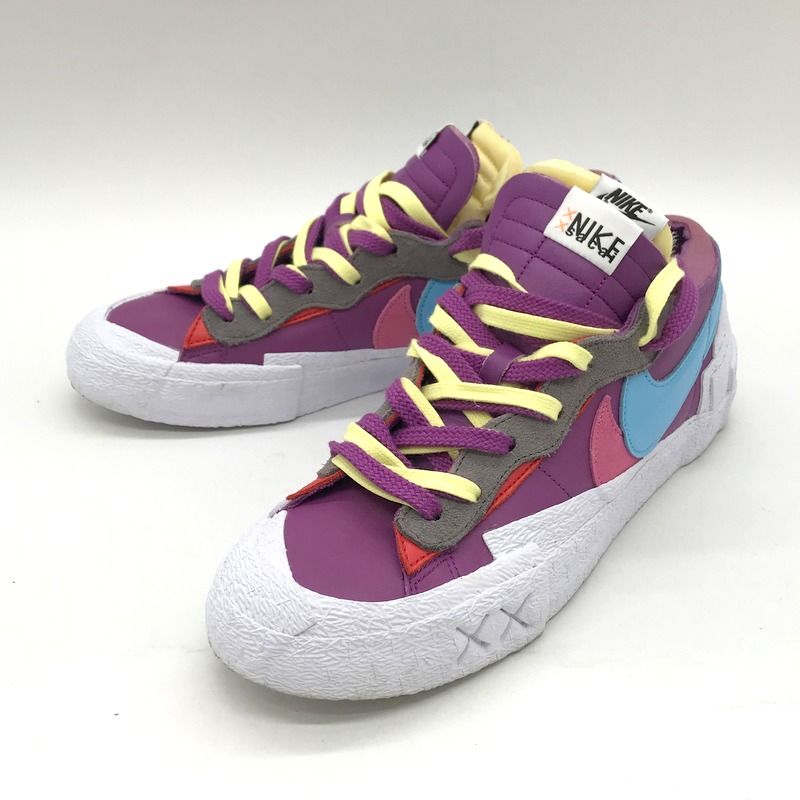 KAWS sacai Nike スニーカー Blazer Low Purple Dusk DM4901-600 ブレーザー ロー 27.5cm  パープル系 カウズ サカイ ナイキ 靴 B11238◇ - メルカリ