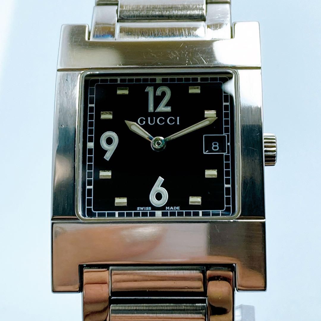 216GUCCI グッチ 7700M デイト スクエア 腕時計