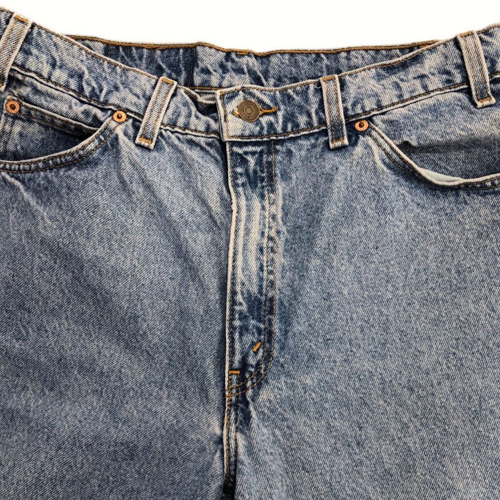 デニムパンツ オレンジタブ