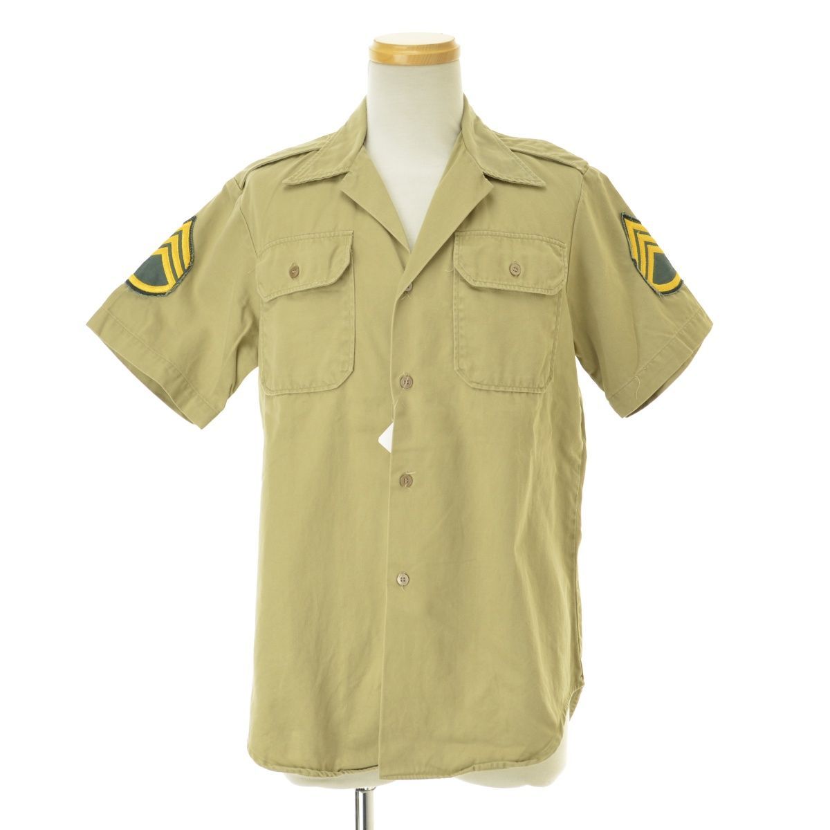 【USARMY】70s コットンユーティリティー オフィサー半袖シャツ