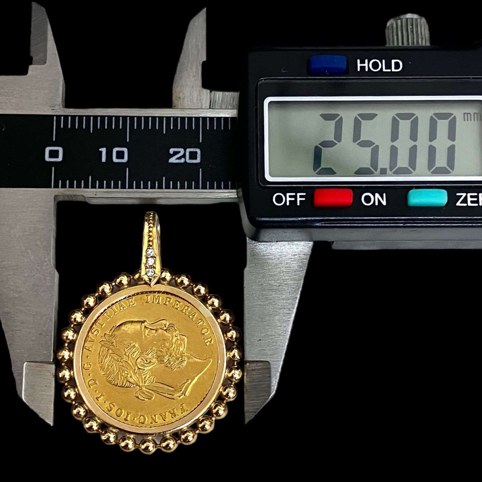 ヴィンテージ金貨⭐️ペンダントトップ】 コインの周りに