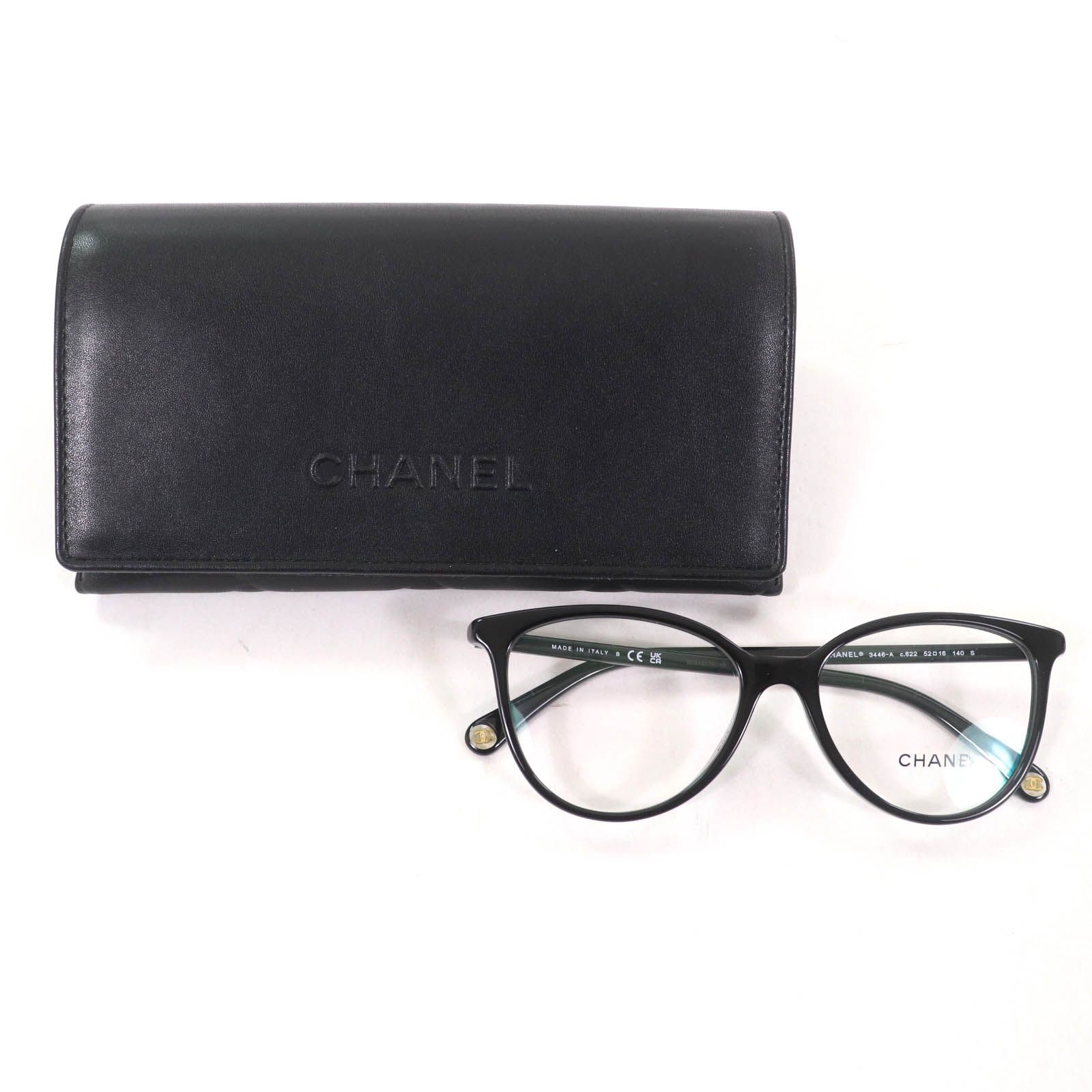 極美品☆CHANEL シャネル 3446-A バタフライ シェイプ