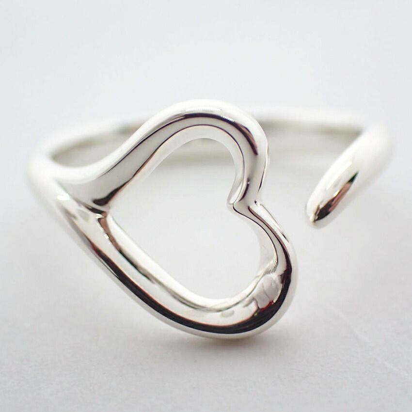 ティファニー 925 オープンハート リング /10号/g449-55