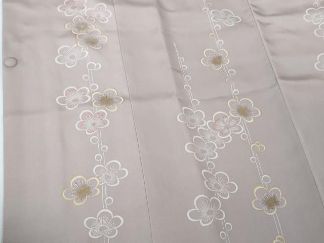 平和屋本店■極上　人間国宝　福田喜三郎　道行コート　刺繍　槍梅　虹色地　金彩　逸品　DZAA3869kh5 平和屋本店□極上 人間国宝 福田喜三郎 道行コート 刺繍 槍梅 虹色地