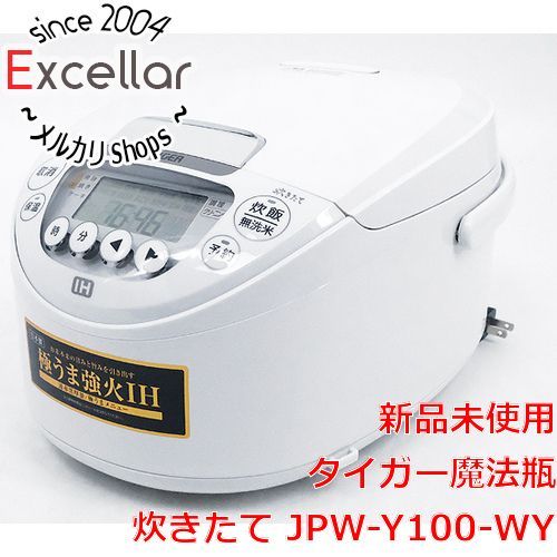 bn 0 TIGER IHジャー炊飯器 炊きたて 5.5合炊き JPW-Y100-WY ピュアホワイト