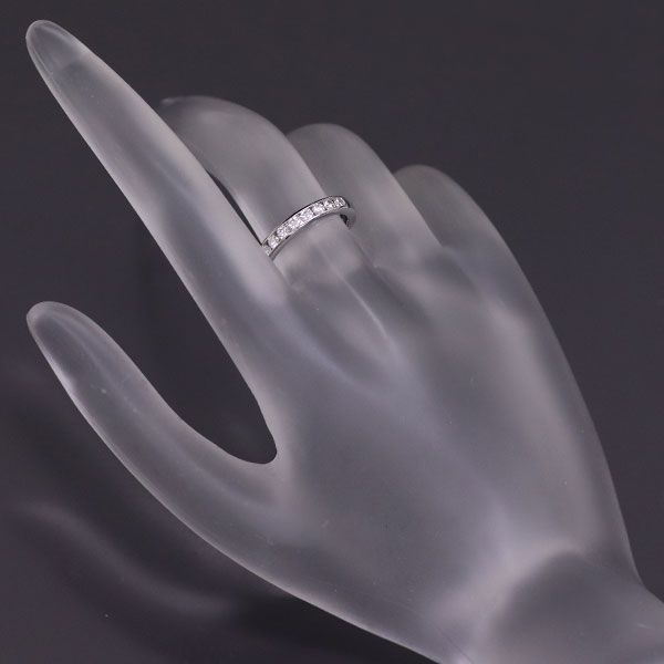 ティファニー ハーフサークル チャネルセッティング 9号 Pt950 3591