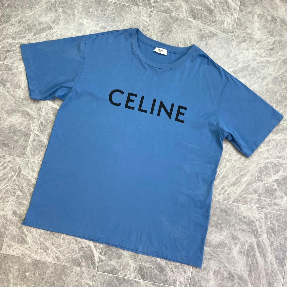 中古】 CELINE （セリーヌ） ﾛｺﾞ Tｼｬﾂ L メンズ衣類 半袖