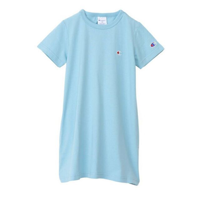 HANES ヘインズ TUNIC T-SHIRT サックス 100サイズ CK-T305 320 | スポーツ 運動 服 衣類 ウエア ウェア トップス ショートスリーブ Tシャツ 半袖 着心地 コットン 綿 天竺素材 チュニック シンプル 機能