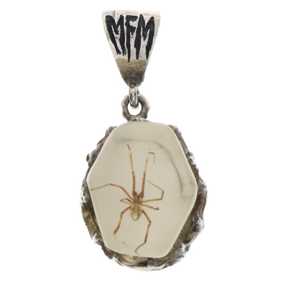 MFM エムエフエム HEX PENDANT NECKLACE ヘックス スパイダー ペンダントトップ ネックレス ホワイト|シルバー
