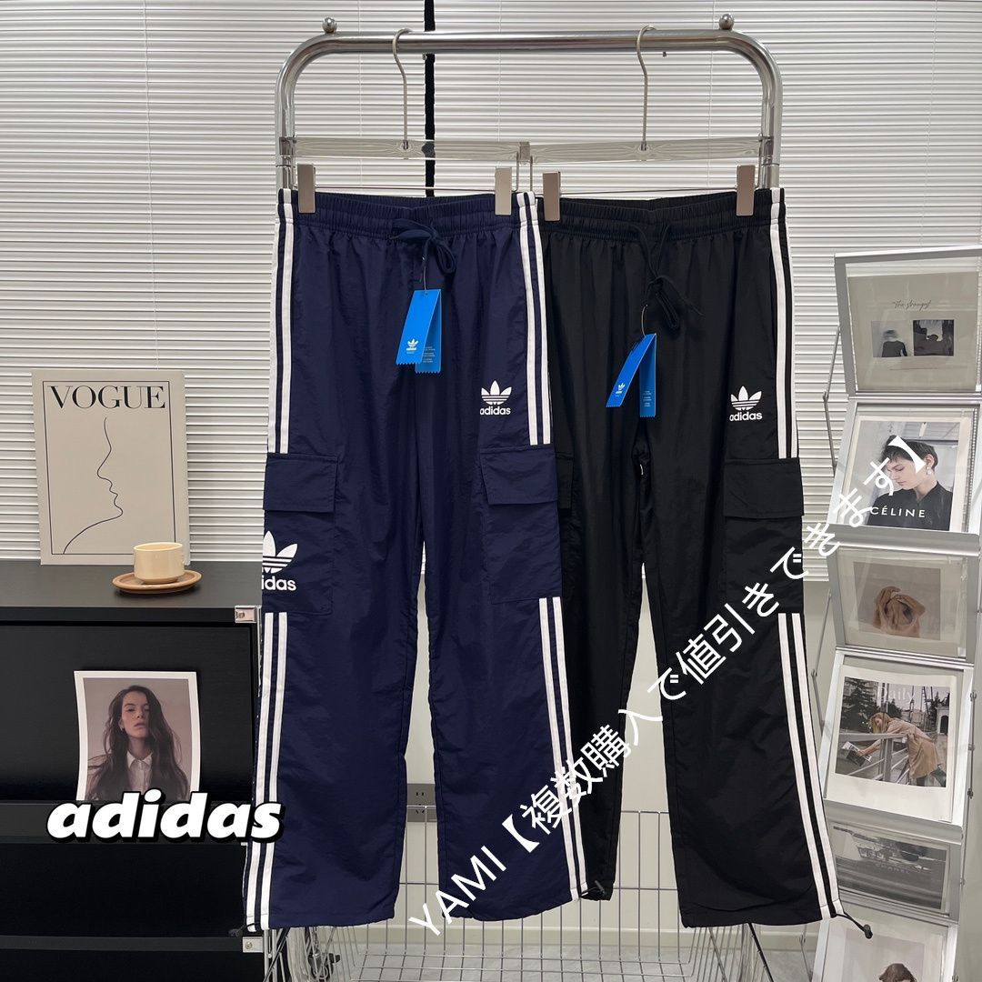 adidas アディダス メンズ3ストライプス カーゴパンツ オリジナルス - メルカリ