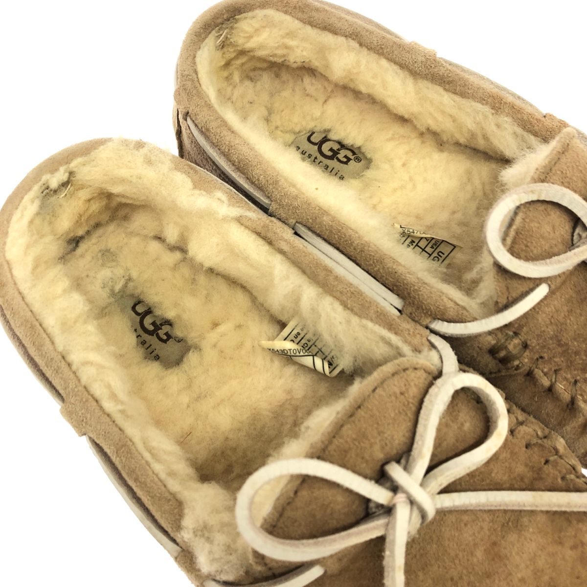 UGG アグ 表記サイズ:24cm ムートン モカシンシューズ ベージュ