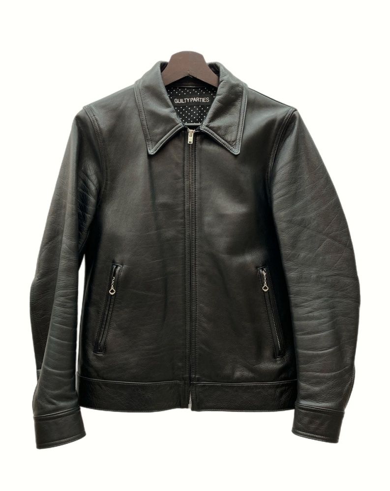 ジャケット・アウター WACKO MARIA LEATHER SINGLE RIDERS JACKET Wacko Maria – Single Riders Leather Jacket (Type-2) Black