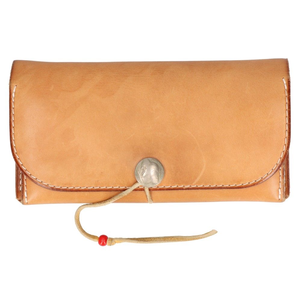 goro's (ゴローズ) コンチョ付き 三つ折り長財布 サドルレザー