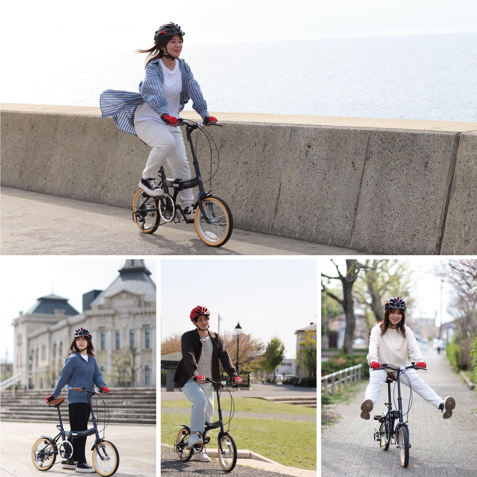 シマノ製サムシフト6段変速 お洒落な3色