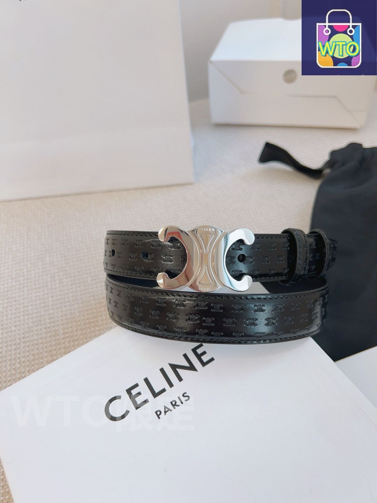 今日WTO】CELINE オリジナルレザーベルト-CB94 - メルカリ