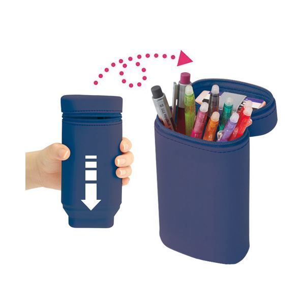 まとめ リヒトラブSMART FIT ACTACT スタンドペンケース オーバルタイプ ブラック A-7694-24 1個 ×5セット