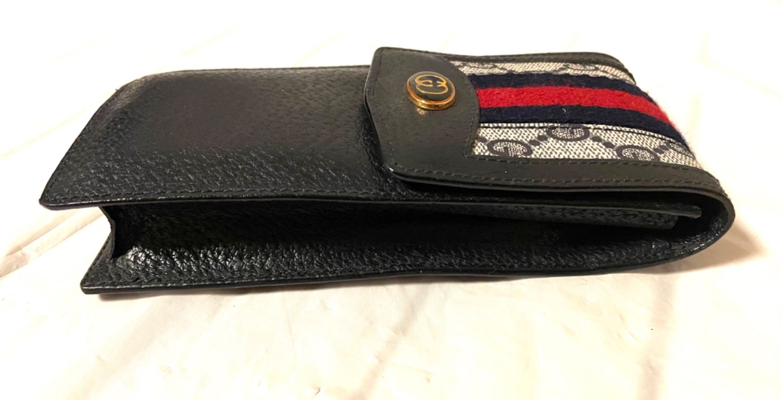 美品 GUCCI メガネ ペンケース オールドグッチ シェリーライン 小物
