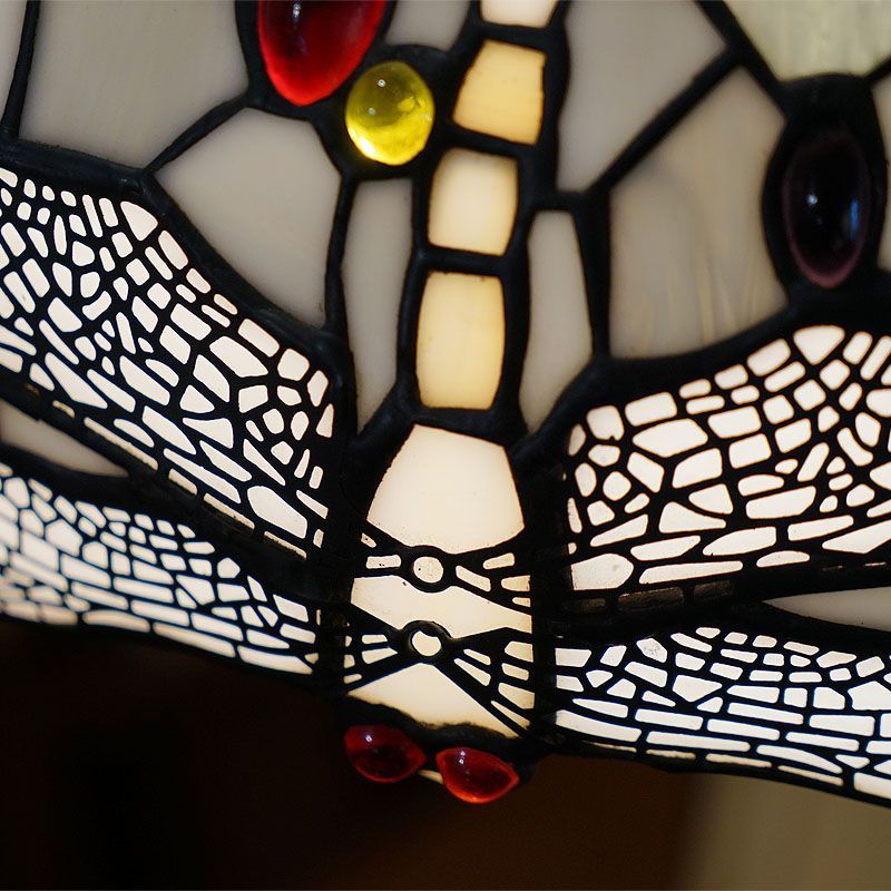 ヴィンテージ ティファニースタイル ステンドグラス ドラゴンフライ
