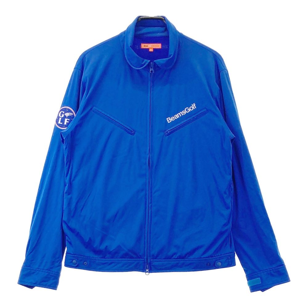 サイズ：XL BEAMS GOLF ビームスゴルフ  裏メッシュ ジップジャケット  ブルー系 [240101468267] ゴルフウェア メンズ ストスト サイズ：XL BEAMS GOLF ビームスゴルフ 裏メッシュ ジップ