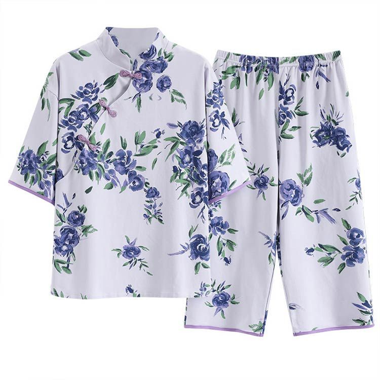 チャイナ チャイナ風 パジャマ ルームウェア 花 チャイ風 中華風