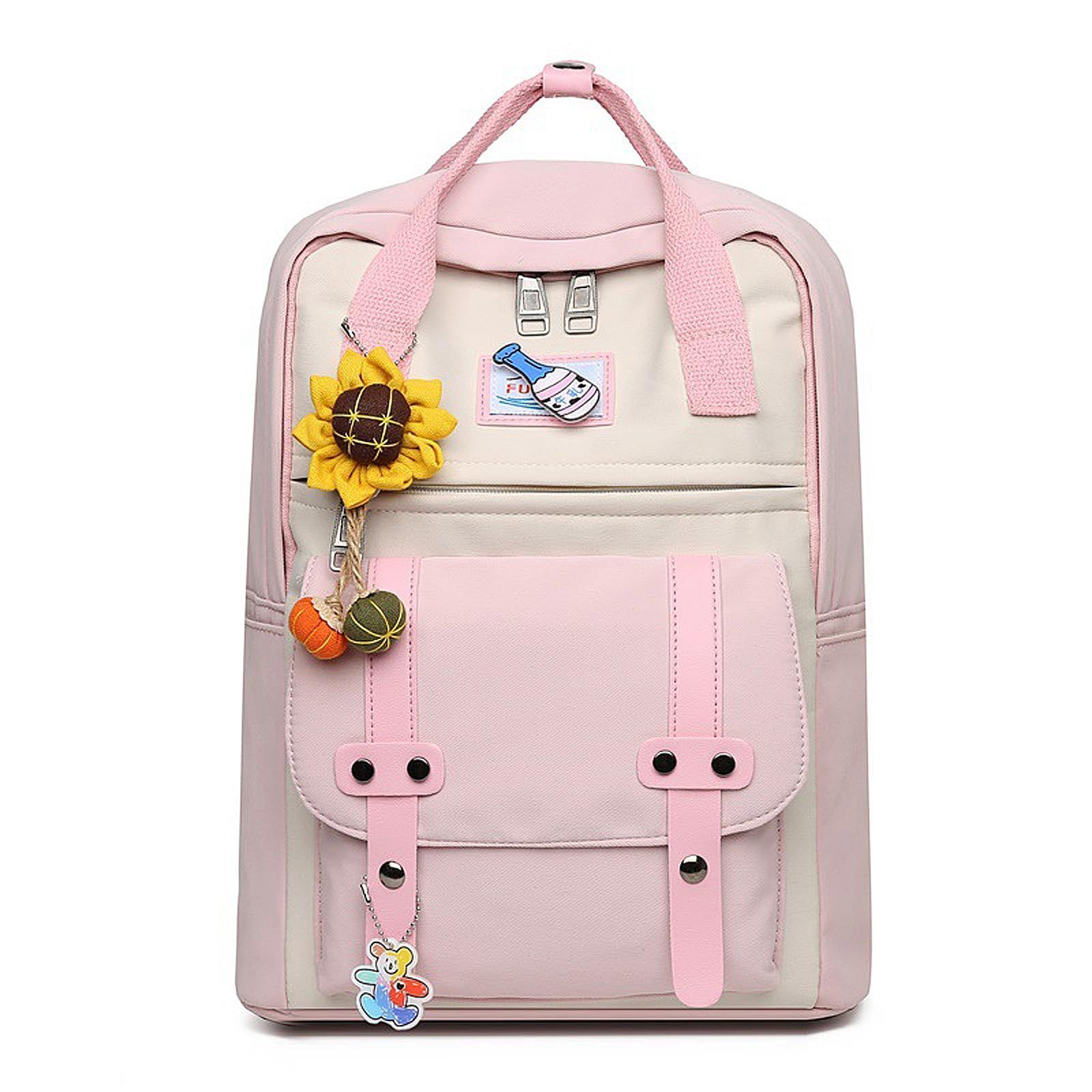 【在庫処分】バックパック レディース 可愛い リュック マカロン色 軽量 A4対応 15.6インチPC 収納 通学リュック Forest] 防水 ナイロン おしゃれ 人気 大人 女の子 高校生 [Fancy お洒落 通勤 通学 