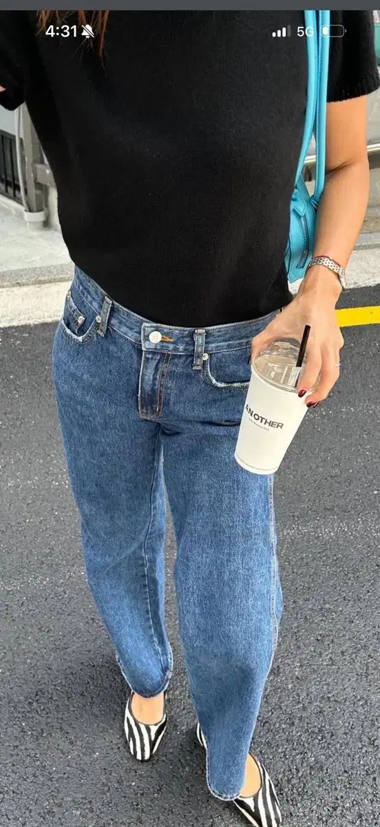 シックスアンドハーフ デニム ローライズ ストレート デニム