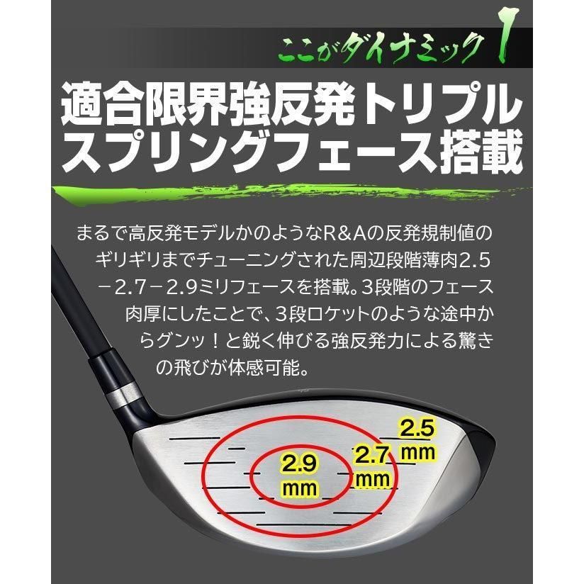 新品】レフティモデル 適合最強反発力の飛び! ダイナゴルフ ダイナミクス 左 ドライバー 10 R / S - メルカリ