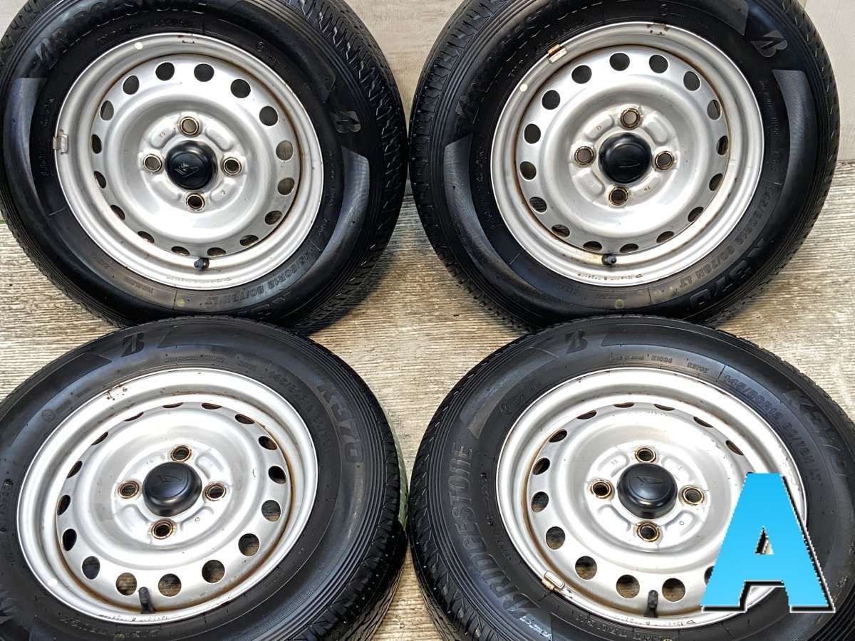 145/80R12 80/78LT ブリヂストン K370 ダイハツ純正 12x4.0 100