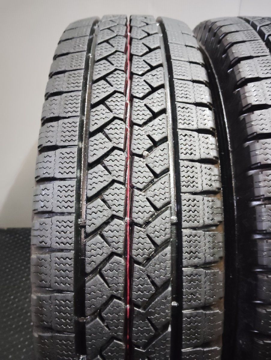 BS BRIDGESTONE BLIZZAK VL1 195/80R15 107/105L LT 15インチ スタッドレス 4本 19年製 バリ溝 ハイエース キャラバン等　(KTL064)