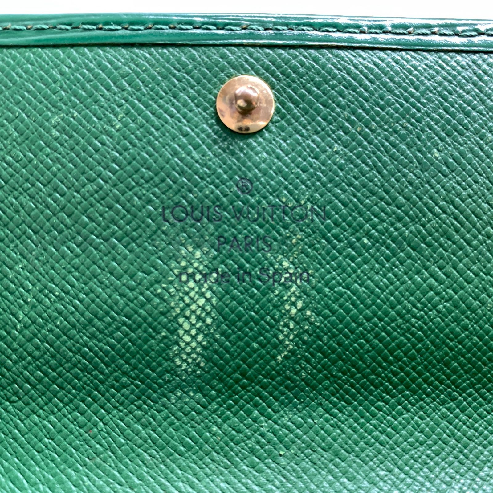 f001 C ルイヴィトン 長財布 エピ グリーン 緑 Louis Vuitton 旧
