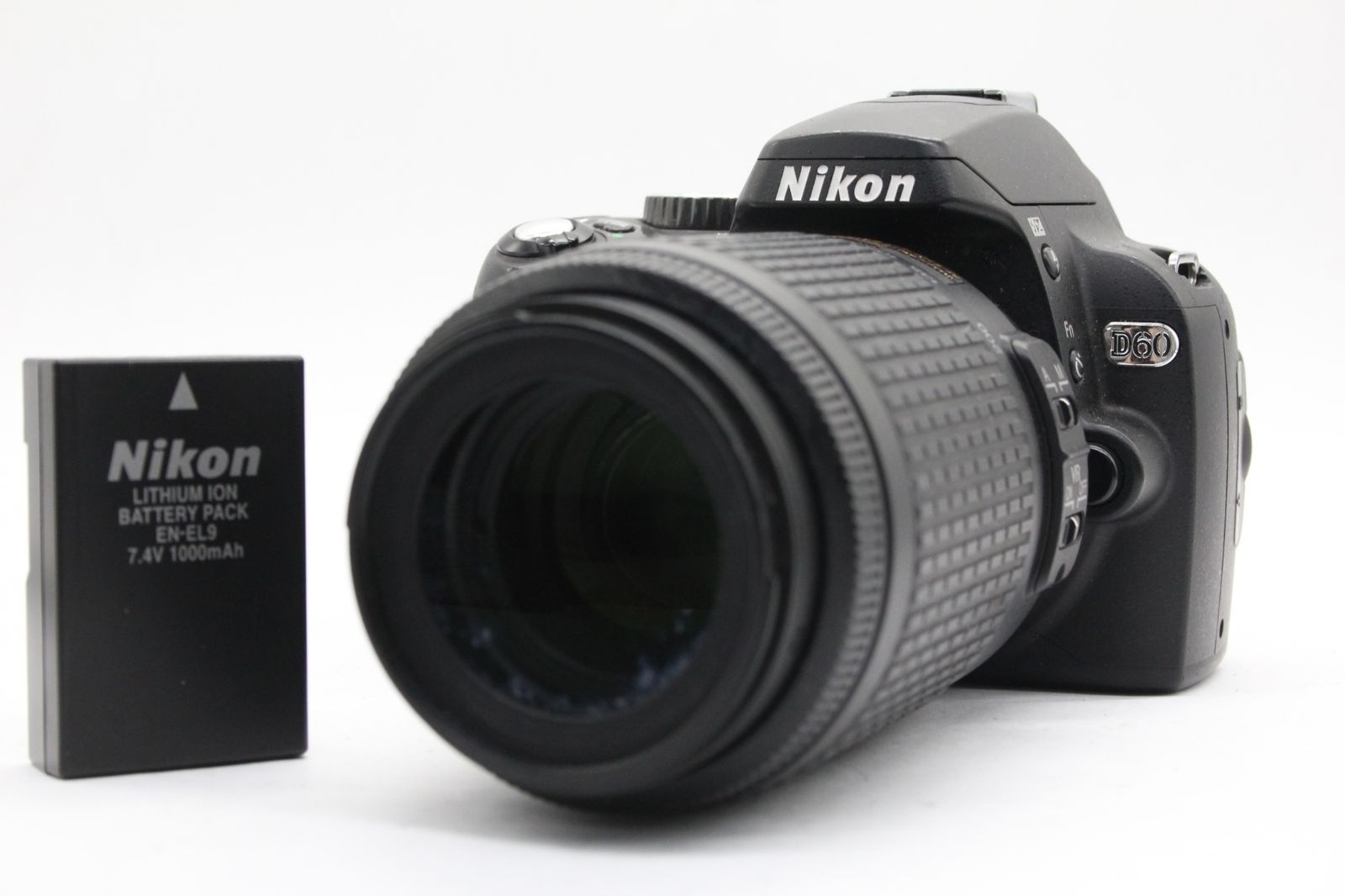 Nikon ニコン D60 レンズ AF-S NIKKOR 18-55mm 1:3.5-5.6G 55-200mm 1: