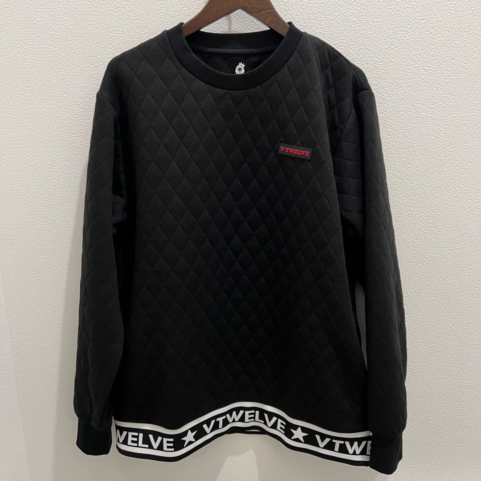 V12 キルティングスエットクルー QUILT CREW メンズXL V12 キルティングスエットクルー QUILT CREW メンズXL V12