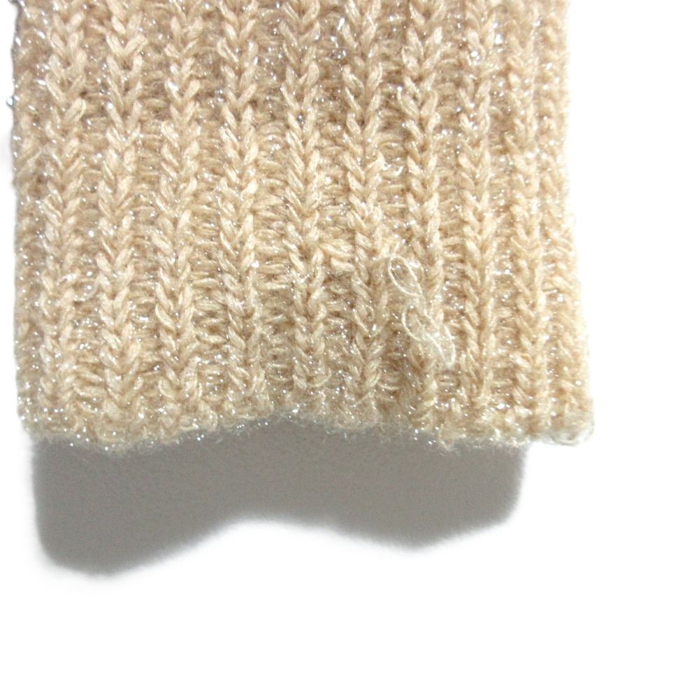 22SS Mame Kurogouchi マメクロゴウチ Botanical Pattern Knitted Lame  