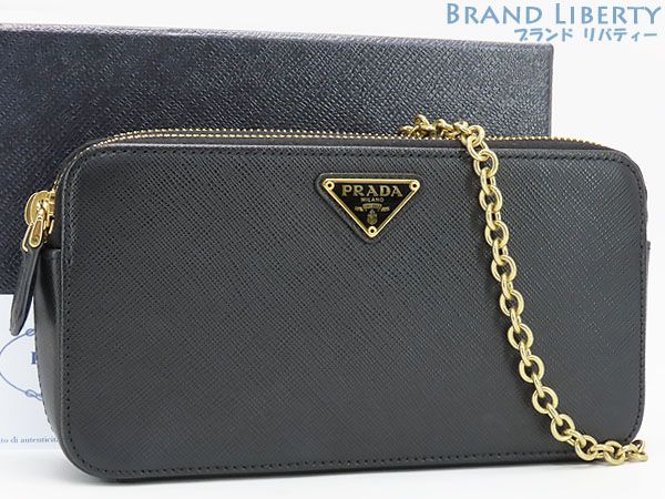 ✨極美品✨582:プラダ PRADA サフィアーノトライアングル ラージ