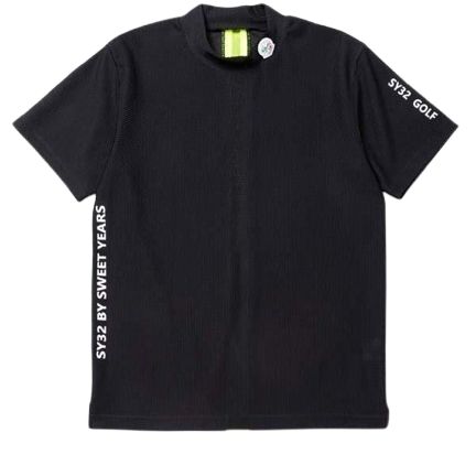 SY32 ゴルフ Tシャツ 工場 半袖 モックシャツ メンズ おしゃれ