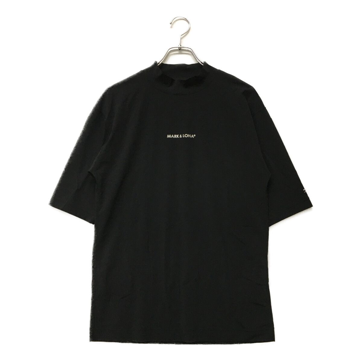 新作【美品】MARK&LONA 半袖シャツ　48(L)ブラック 未使用品 メンズ マークアンドロナ MARK&LONA 半袖シャツ 48(L