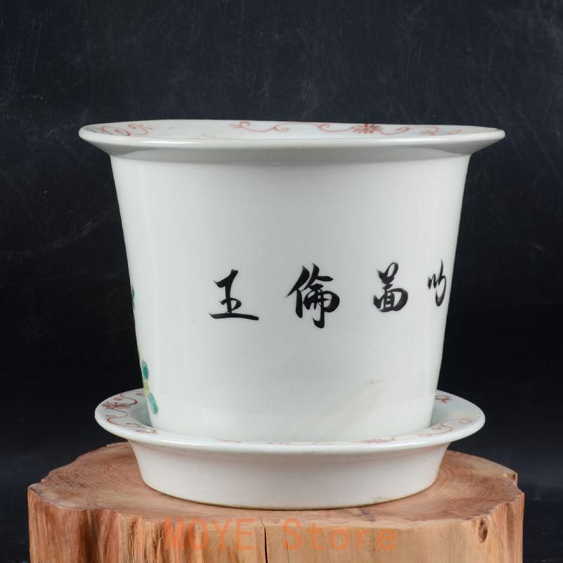 パステル錦鶏牡丹花鳥紋鉢 花鉢盆栽 小品盆栽鉢 大品盆栽鉢 パステル錦鶏牡丹花鳥紋鉢 花鉢盆栽 小品盆栽鉢 大品盆栽鉢