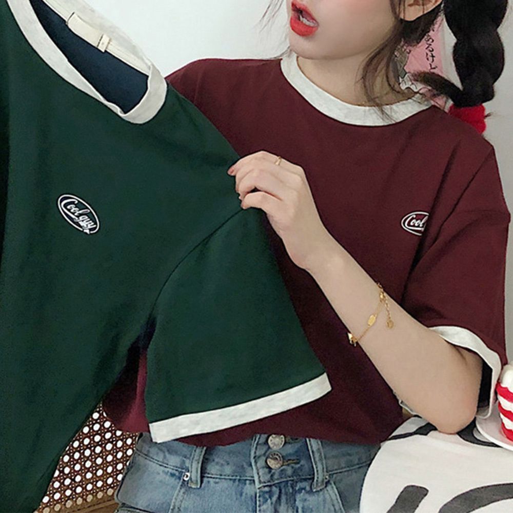 バイカラー ジップ 半袖 ジャケット カットソー 韓国 モノトーン 楽天市場】刺繍ダブルジップカラージャンパー・p562257