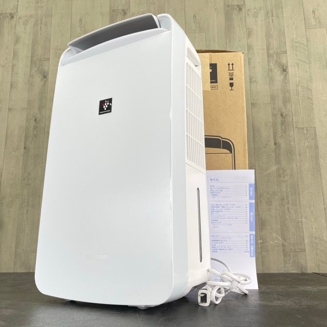 冷風・美品・23年製 SHARP 除湿機 CM-R100-W 衣類乾燥
