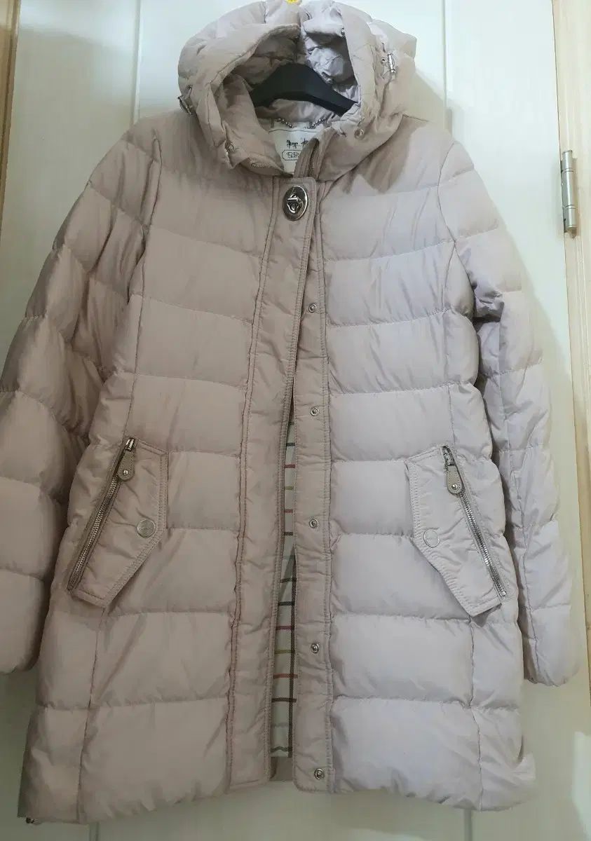 コーチ フード ダウン アイボリー レディース