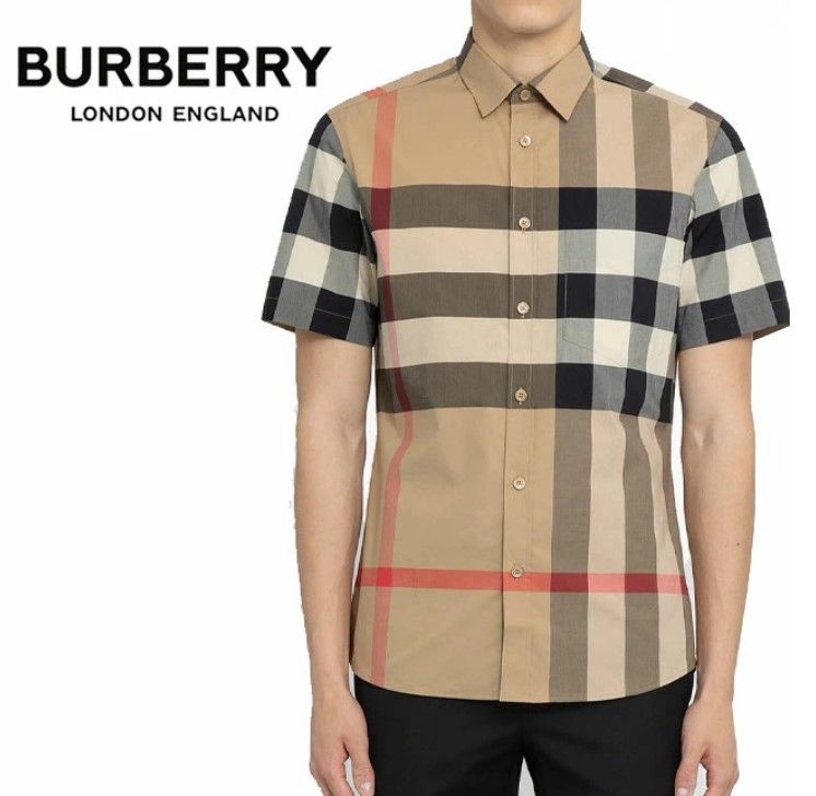 2023SS BURBERRY バーバリー ノバチェック SOMERTON 半袖 コットン