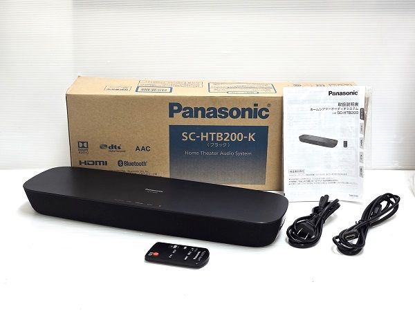 中古品】 パナソニック Panasonic シアターバー ホームシアターオーディオシステム Bluetooth SC-HTB200-K ブラック  ○YR-17739○ - メルカリ