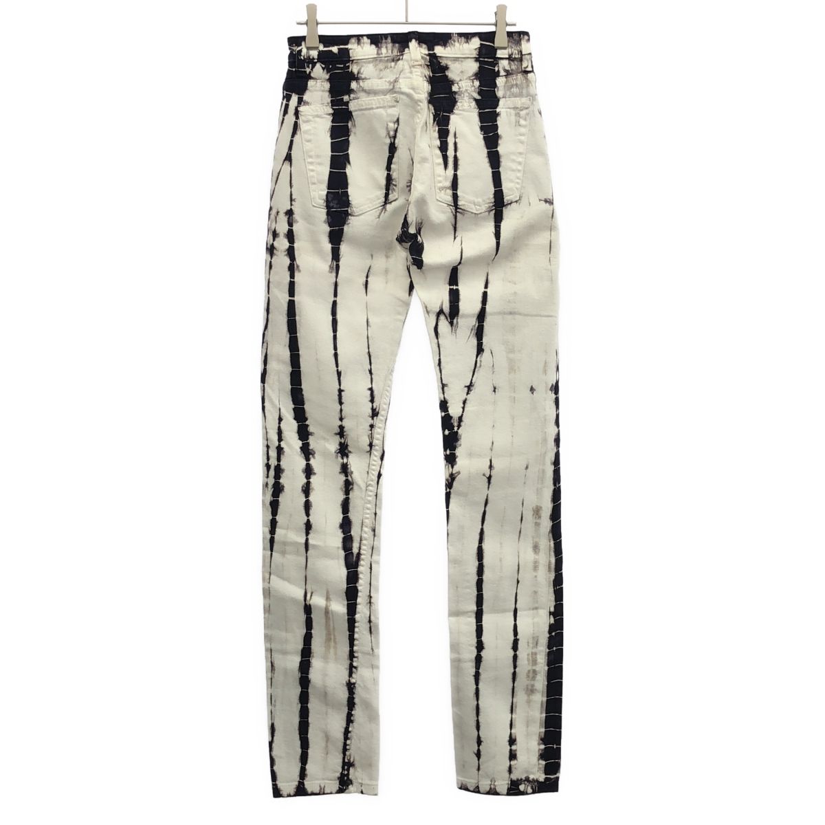 ブリーチデニムパンツ ホワイト系