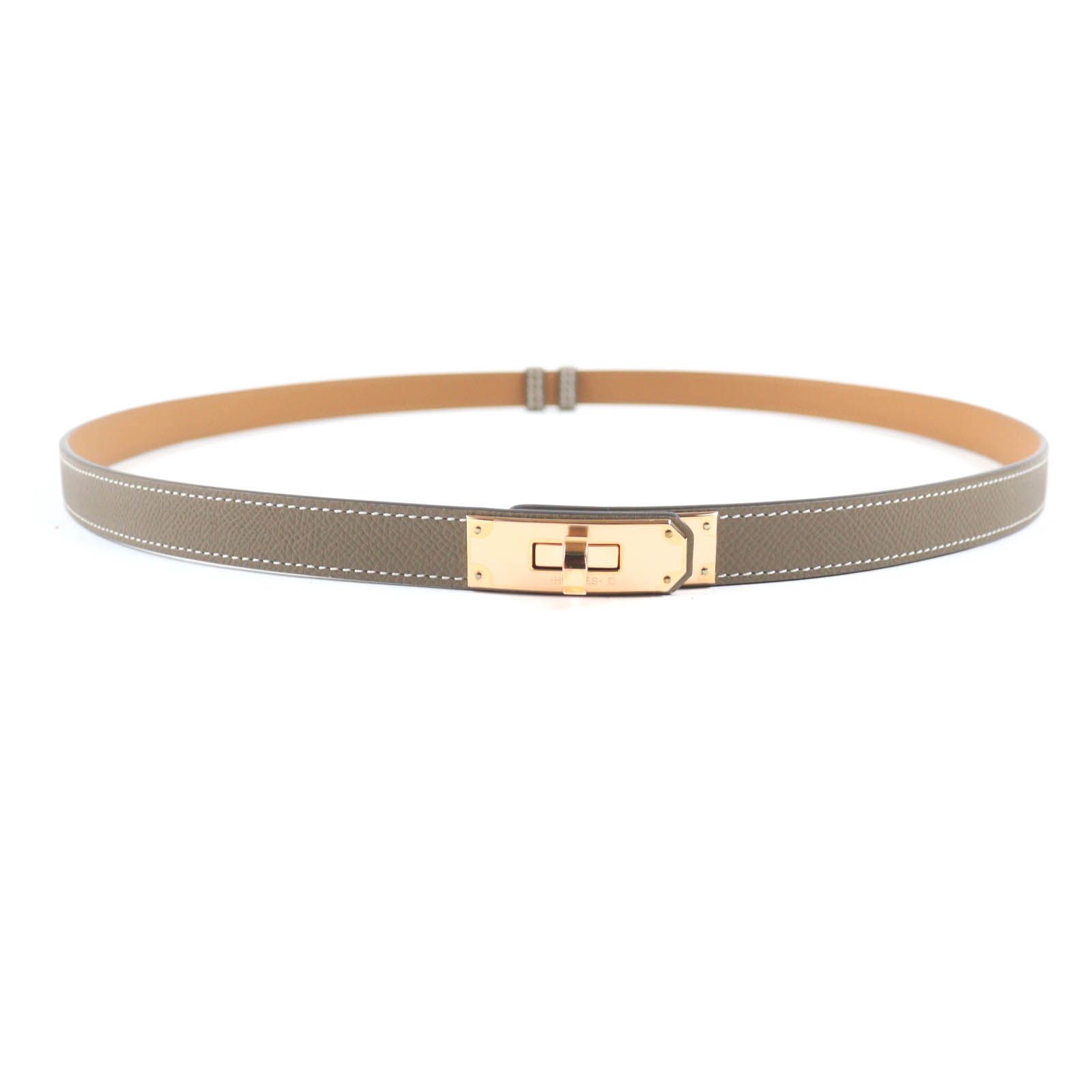 未使用品☆HERMES エルメス ケリー 18 エトゥープ ヴォー