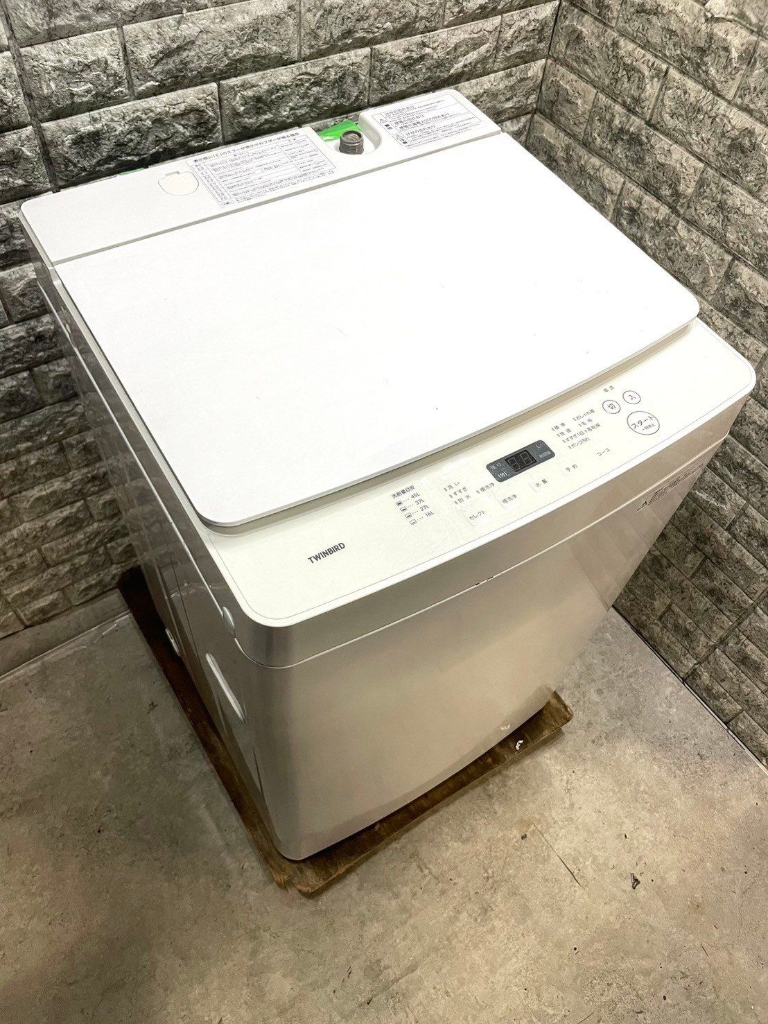 大阪送料無料☆3か月保障付き☆洗濯機☆2019年☆ツインバード  